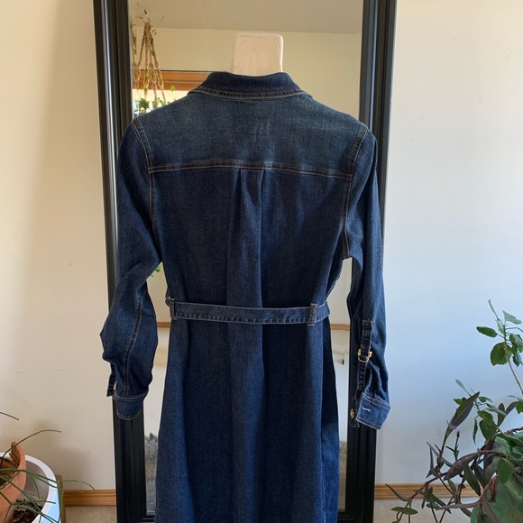 Eloquii Denim Belted Jean Dress - Picture 3 of 4